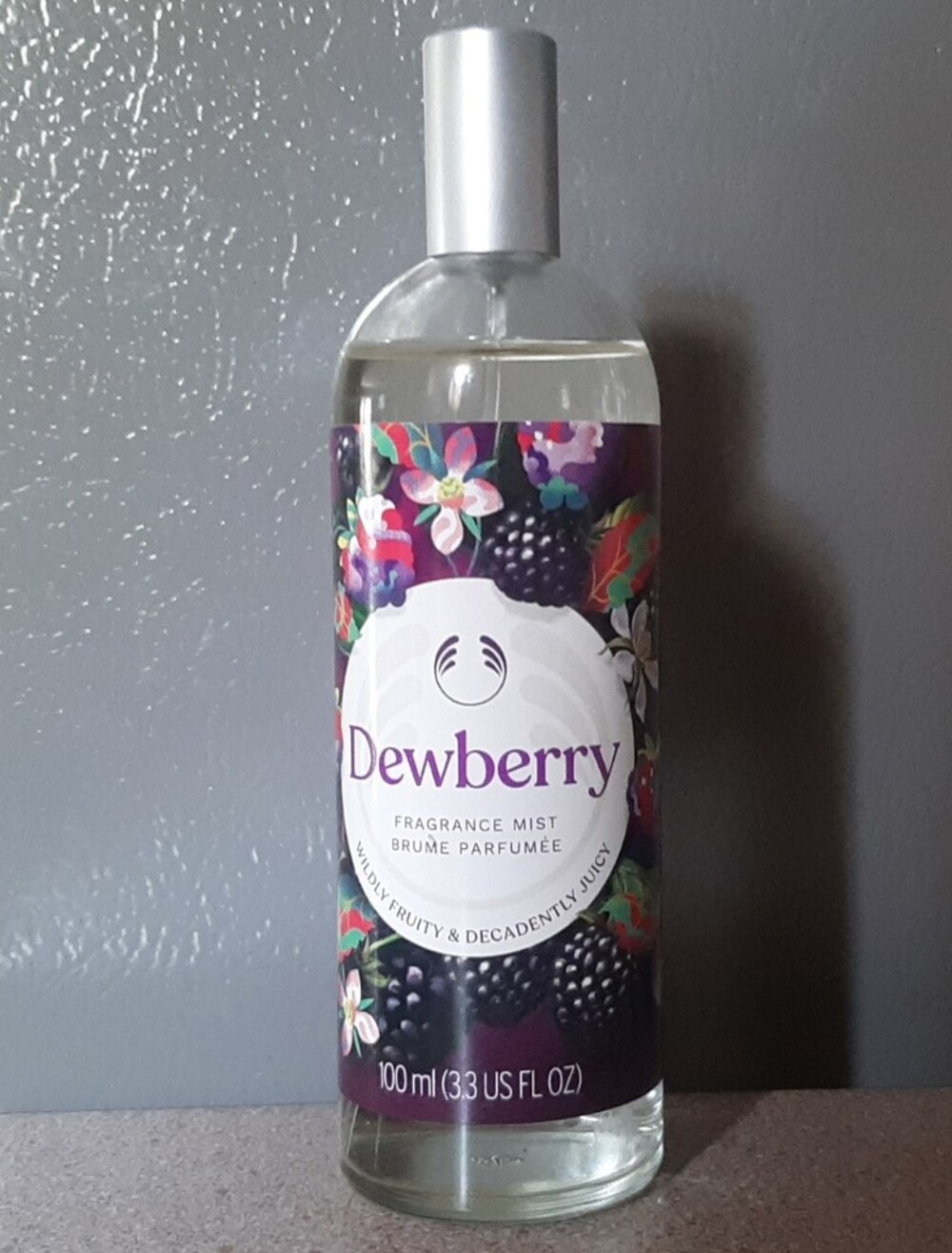 THE BODY SHOP Dewberry Fragrance Mist 100ml Glass Bottle